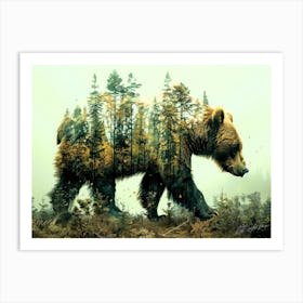 Bear Ghost - Bear Spirit Art Print