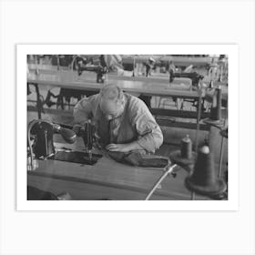 Untitled Photo, Possibly Related To Closeup Of Cloak Operator In Cooperative Garment Factory At Jersey Homestead Art Print