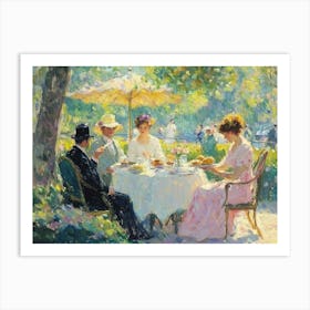 Impressionism Tea Party Art Print