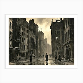 Street Scene In London Art Print