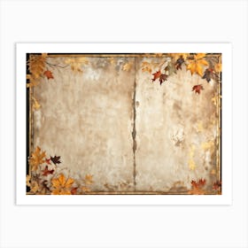 A Vintage Thanksgiving Themed Backdrop Illustrating The Fusion Of Rustic Material And Luxurious Ant Art Print