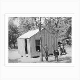 Home Of Former Oil Worker And Miner, Mcintosh County, He Is Now An Agricultural Day Laborer By Russell Lee Art Print