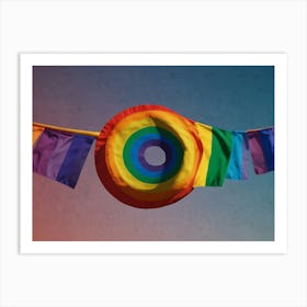 Rainbow Flags Art Print