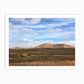 The Natural Park-La Caldereta Volcanoes , Lanzarote Canary Islands (Spain Series) Art Print