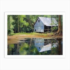 Pond In The Woods Art Print