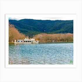 White House On A Lake 20230108962pub Art Print