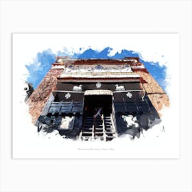 Phuntsoling Monastery, Tsang, Tibet Art Print