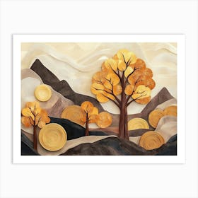 Autumn Trees 1 Art Print