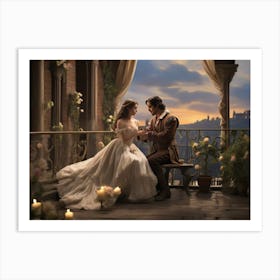 Fiamma and Gregorio Lovers Entwined Art Print