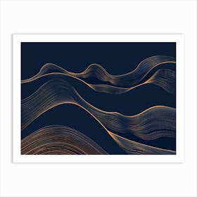 Abstract Wave Pattern 10 Art Print