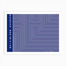 Bauhaus Blue Exhibition 38 Art Print