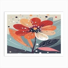 Abstract Flower 4 Art Print