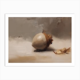 An Acorn Oil Painting 5 Art Print