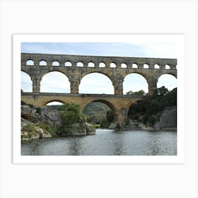 Pont du Gard Aqueduct Art Print