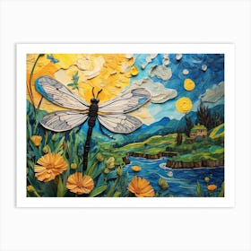 Dragonfly ala Vincent Art Print