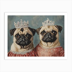 Regal Pug 6 Art Print