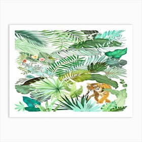 Jungle Tiger 04 Art Print