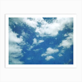 Blue Sky With Clouds Art Print