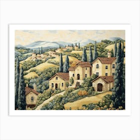 European Countryside Tapestry 4 Art Print