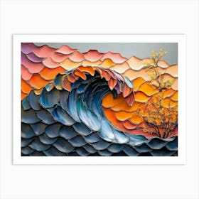 Ocean Wave 1 Art Print