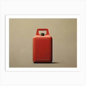 Red Gas Can Art Print