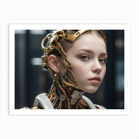 Robot Girl Art Print