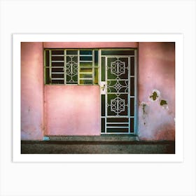 The Pink House Cuba Art Print