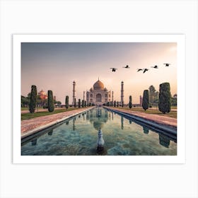 Taj Mahal Morning Art Print