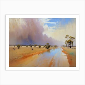 After Storm In The Outback Art Print