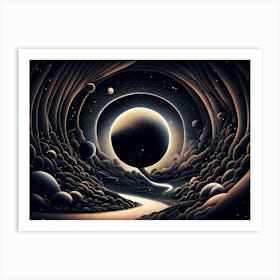 Tunnel In Space Art Print