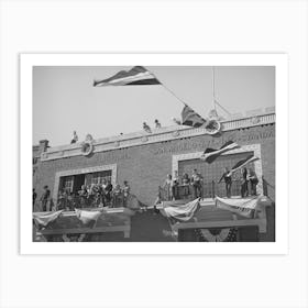 People Watching The Parade Which Opened The San Angelo Fat Stock Show, San Angelo, Texas By Russell Lee Art Print