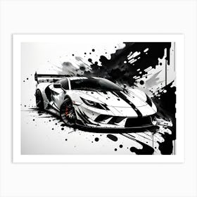 Of A Sports Car 1 Art Print