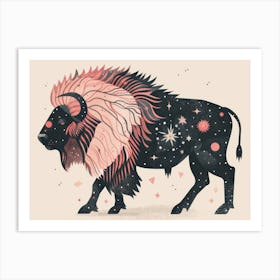 Bison Zodiac 1 Art Print