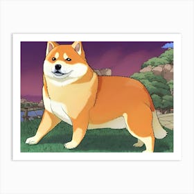 Shiba Inu 2 Art Print