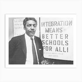 American civil rights activist Bayard Rustin 1964 Art Print