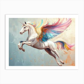 Unicorn Flying Poster