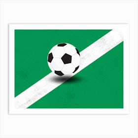 Soccer Ball in Art Print