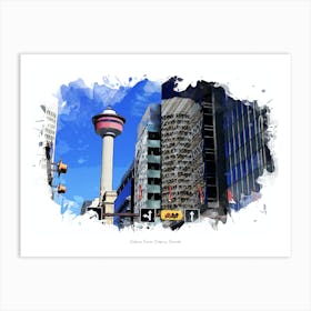 Calgary Tower, Calgary, Canada Art Print