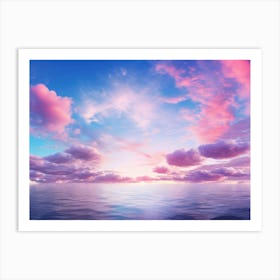 Sunset Over The Ocean 29 Art Print