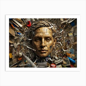 Man'S Head 1 Art Print