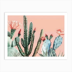 Cactus Canvas Print 1 Póster