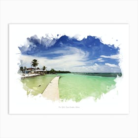 The Split, Caye Caulker, Belize Art Print