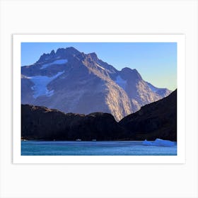 Icebergs And Mountains (Greenland Series) 1 Art Print