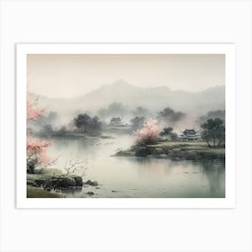 Chinese Landscape Painting 17 Art Print