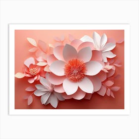 Paper Flowers 43 Art Print