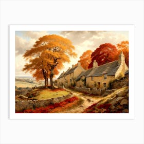 Default Autumn In The Cotswolds 1860 Montagues Depiction Of T 1 Art Print