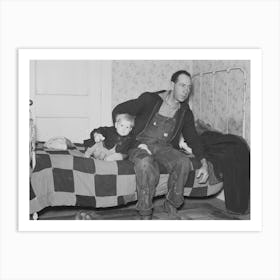 Carl Thorson And His Youngest Son, Former Farmer, Now Living In Crosby, North Dakota By Russell Lee Art Print