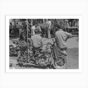 Motorcycle Racers, Fourth Of July, Vale, Oregon By Russell Lee Art Print