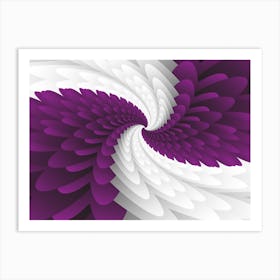 Violet Majestic Wings Art Print