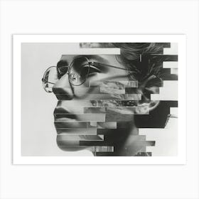 Typographic Illusions in Surreal Frames: 'Twist' Art Print